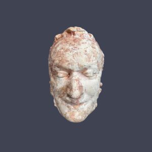 Masque mortuaire Richard Wagner – Reproduction plâtre – Gebrüder Berlin XIXe-XXe siècle