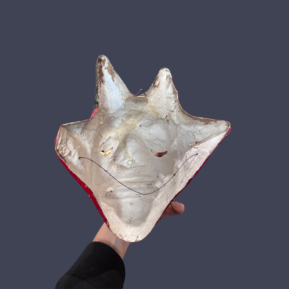 Masque Diable Mexicain en Papier Mâché — Cartonería Artisanale